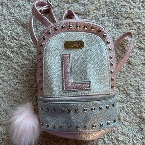 Justice girls backpack purse with L initial